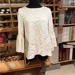 Zara Cream Bell Sleeve Blouse